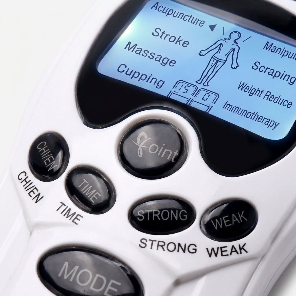 Detail of the Crown EMS Pulse Recovery Unit's intensity and mode control buttons